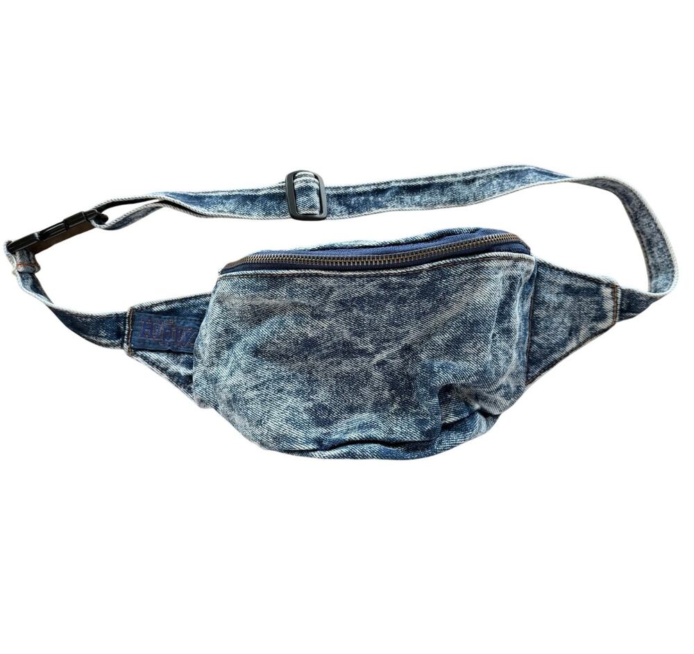 Vintage Hippy fanny pack hip crossbody waist bag denim 90s Y2K festival concert